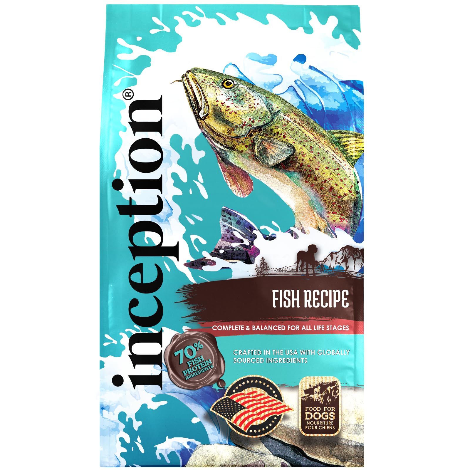 4-Lbs Inception Dry Dog Food Fish Recipe Legume Free, Meat First $6.65 w/ S S Free Shipping w/ Prime or on $35