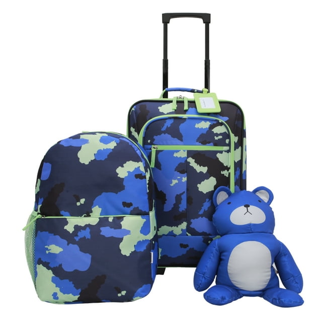 4-Piece CRCKT Kids 18 Soft Side Carry-On Luggage Set Blue Camo $29.20 Free Shipping w/ Walmart or on $35