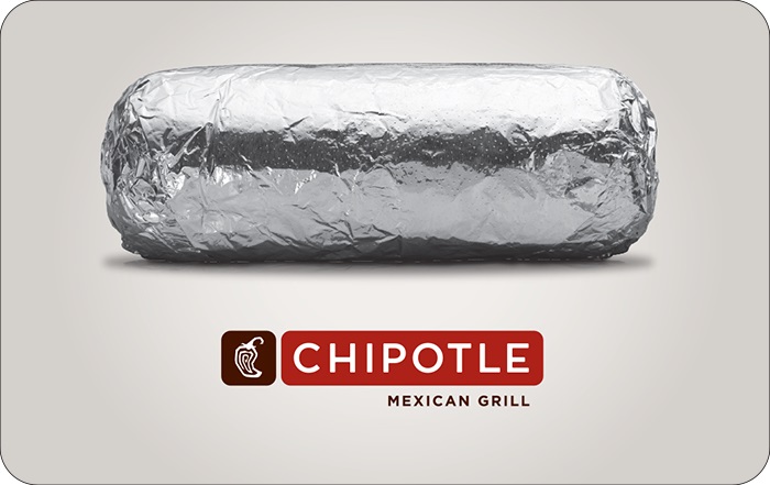 $50 Chipotle Gift Card Email Delivery $42.50