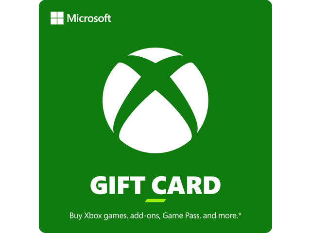 $50 Xbox gift card $45 via newegg $45