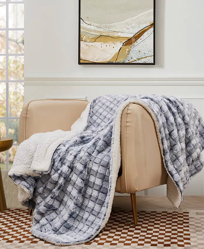 50 x 60 Royal Luxe Reversible Micromink Faux-Sherpa Tie-Dye Throw Various $10.50, Alpine Valley Cozy Throw $9 More Free Store Pickup at Macys or Free Shipping on $25 