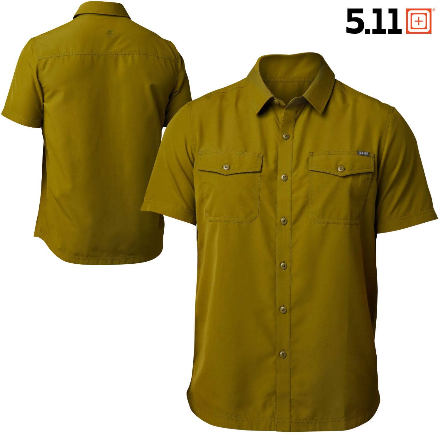 5.11 Mens Tactical Marksman Short-Sleeve Shirt XS, M, L, XL, XXL Rifle Green $19 Free Shipping