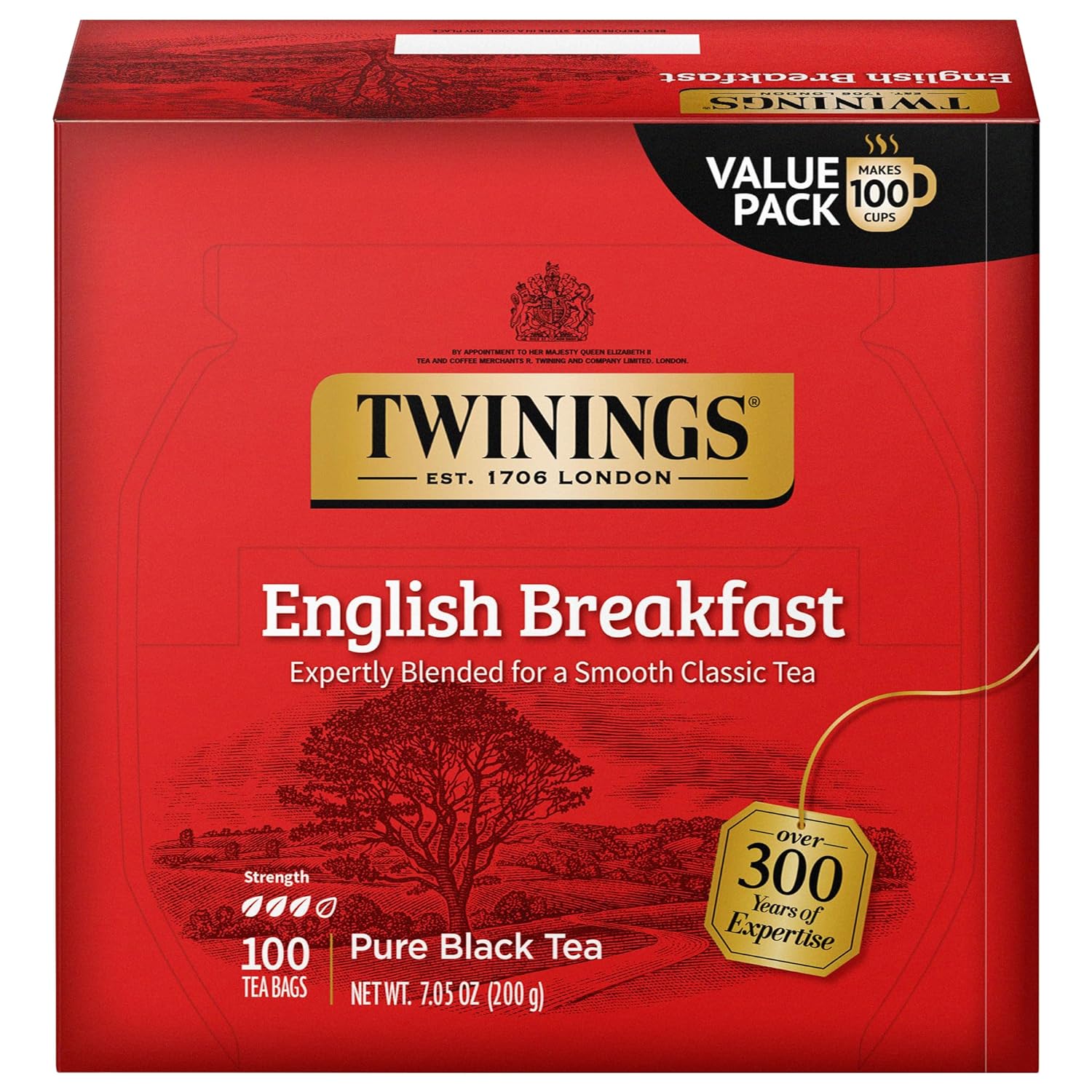 $5.84 w/ S S 100-Count Twinings English Breakfast Black Tea Individually Wrapped