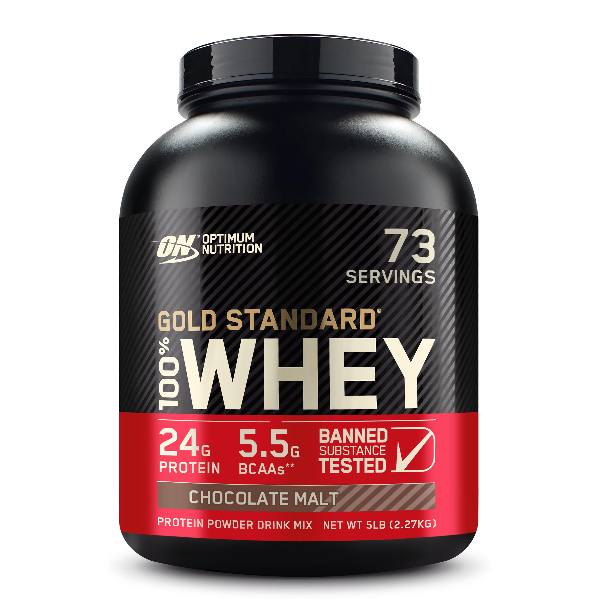 5-Lb Optimum Nutrition Gold Standard 100 Whey Protein Powder Various Flavors 12-Count 11-Oz Protein Shakes Chocolate $77