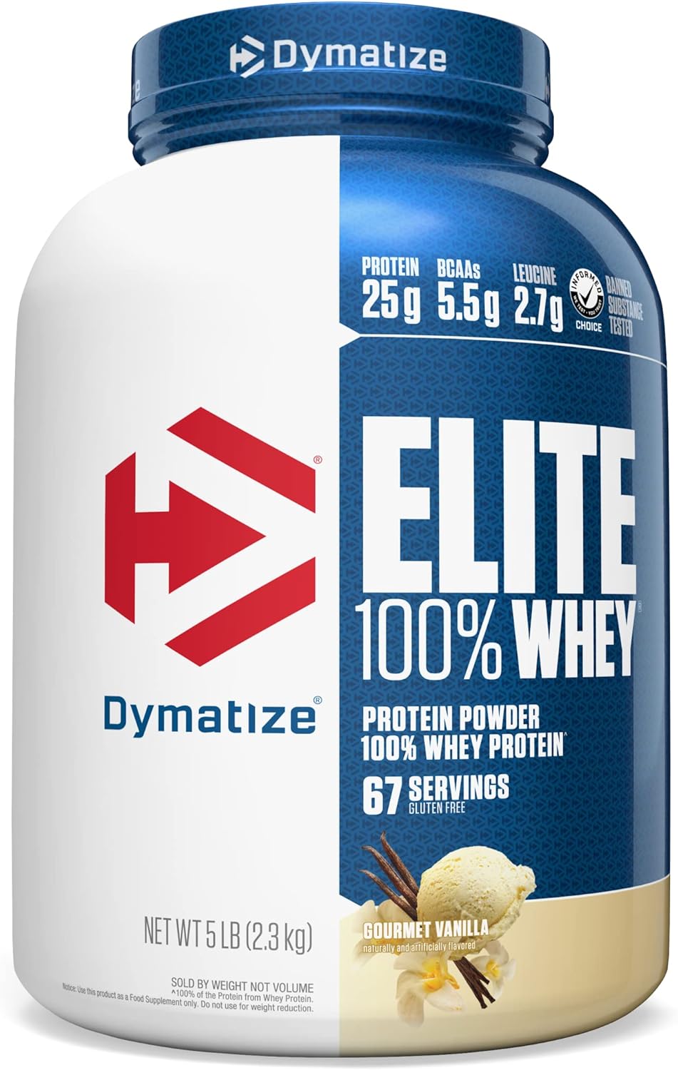 5-Lbs Dymatize Elite 100 Whey Protein Powder Chocolate or Vanilla $45.50 w/ S S Free Shipping