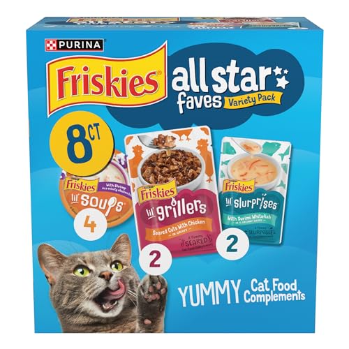 $6.98 Purina Friskies All Star Faves Lickable Cat Food Topper Variety Pack - 8 ct. Box