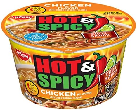 6-Pack 3.32-Oz Nissin Hot Spicy Ramen Noodle Soup Chicken $6 Free Shipping w/ Prime or on orders over $35