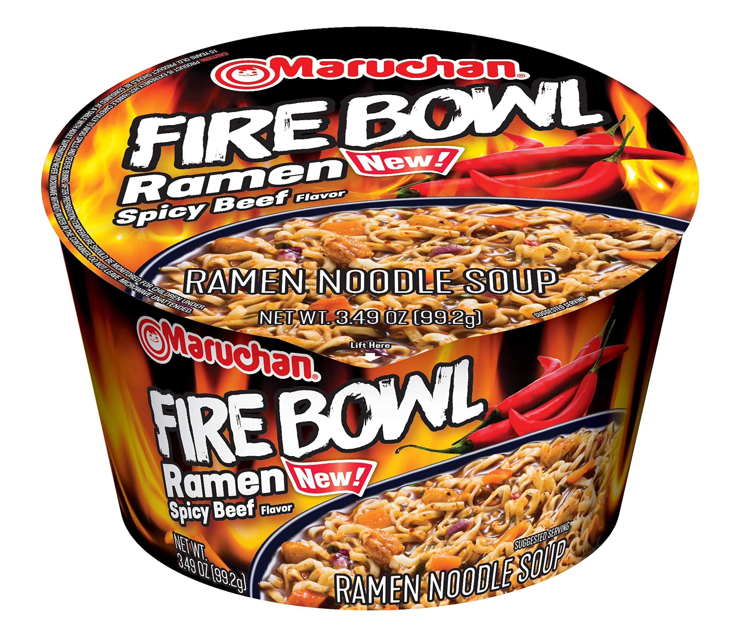 6-Pack 3.49-Oz Maruchan Fire Bowl Ramen Spicy Beef $5 Free Shipping w/ Prime or on orders over $35