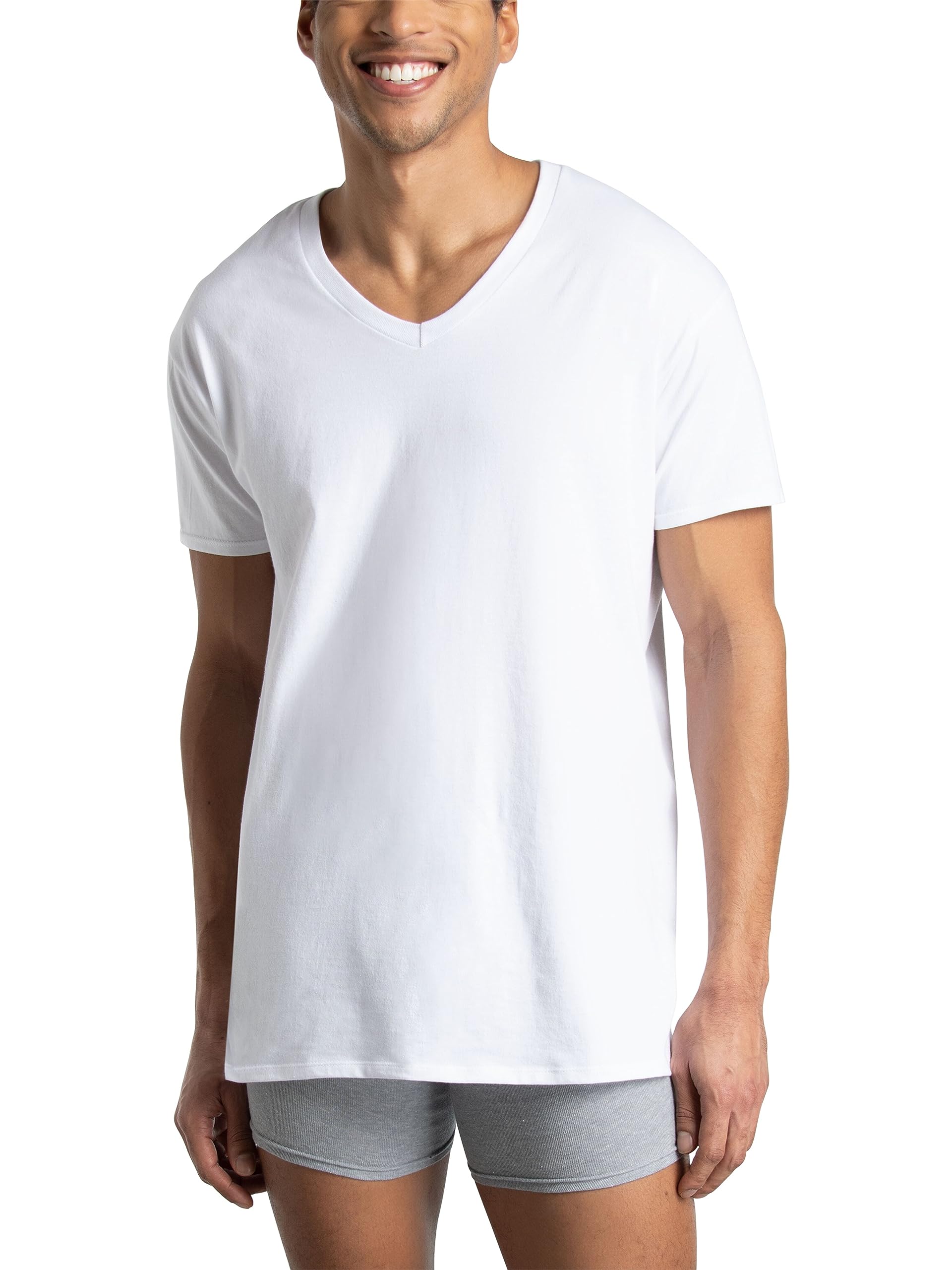 Fruit of the Loom Mens Eversoft Cotton Short Sleeve Pocket T-Shirts $17.19 