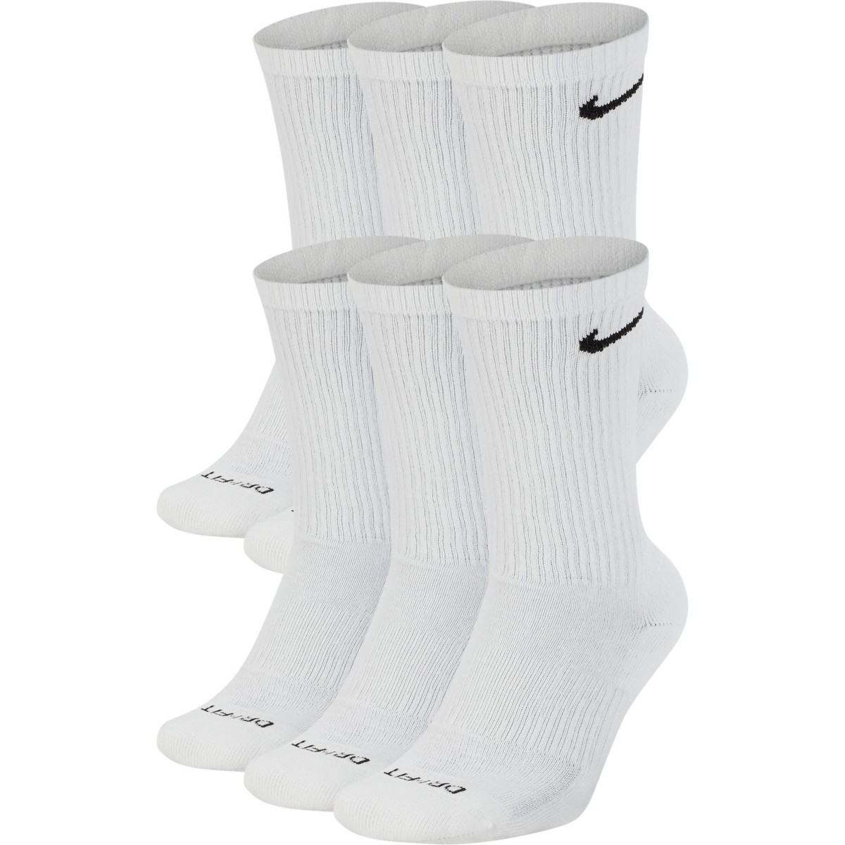 6-Pairs Nike Mens Everyday Plus Cushioned Training Crew Socks Various $17.85 More Free Store Pickup at Macys or FS on $2