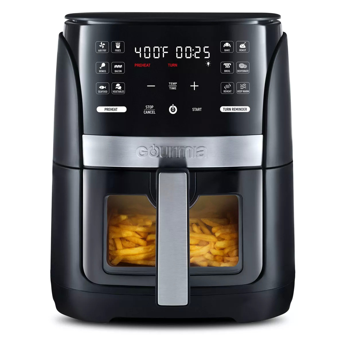 6-Quart Gourmia Digital Window Air Fryer w/ 12 Presets Guided Cooking $48.99 Free Shipping