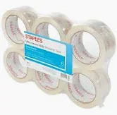 6-Rolls Staples Ultra Heavy Duty Shipping Tape 1.88 x 54.6yd, Clear $9 Free Shipping