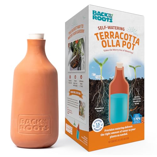 700mL Back to the Roots Self-Watering Terracotta Olla Pot $8 Free Store Pickup