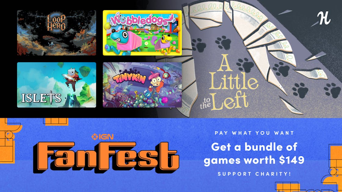 7-Game IGN Fan Fest Indie Hits Humble Bundle PCDD Wobbledogs, Loop Hero $12 More