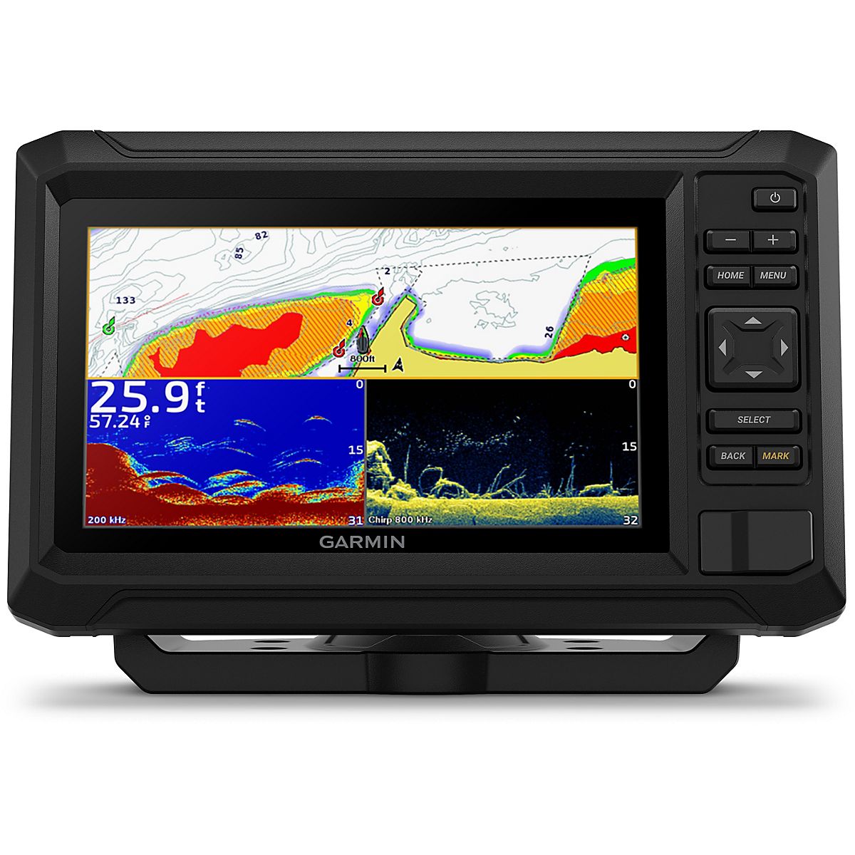 7 Garmin ECHOMAP UHD2 73cv Chartplotter Fishfinder w/ LakeV g3 Maps GT20-TM Transducer $330 Free Shipping