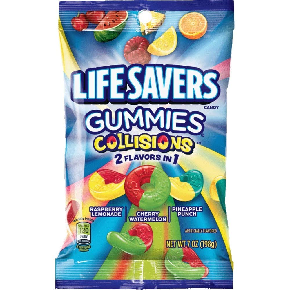 7-Oz Gummi Savers Lifesavers Gummies Collisions $1.40 w/ S S Free Shipping w/ Prime or on orders over $35