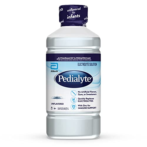 $8.68 w/ S S Pedialyte Electrolyte Solution, Unflavored, 33.8 Fl Oz. Pack of 4 Amazon