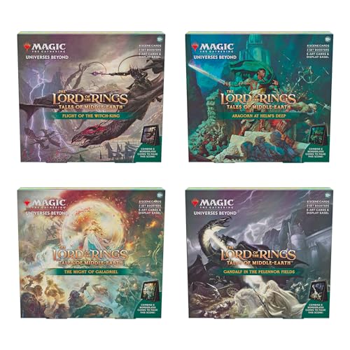 $89.50 The Lord of The Rings Tales of Middle-Earth Scene Boxes - All 4 for Magic The Gathering