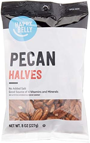 8-Oz Happy Belly Pecan Halves No Added Salt $3.61 w/ S S Free Shipping w/ Prime or on orders over $35