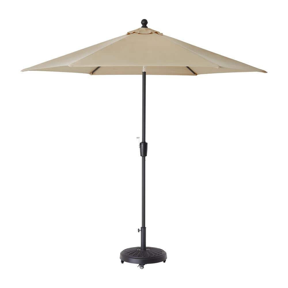 9 Home Decoratiors Collection Aluminum Market Auto Tilt Patio Umbrella Sand $99 Free Shipping