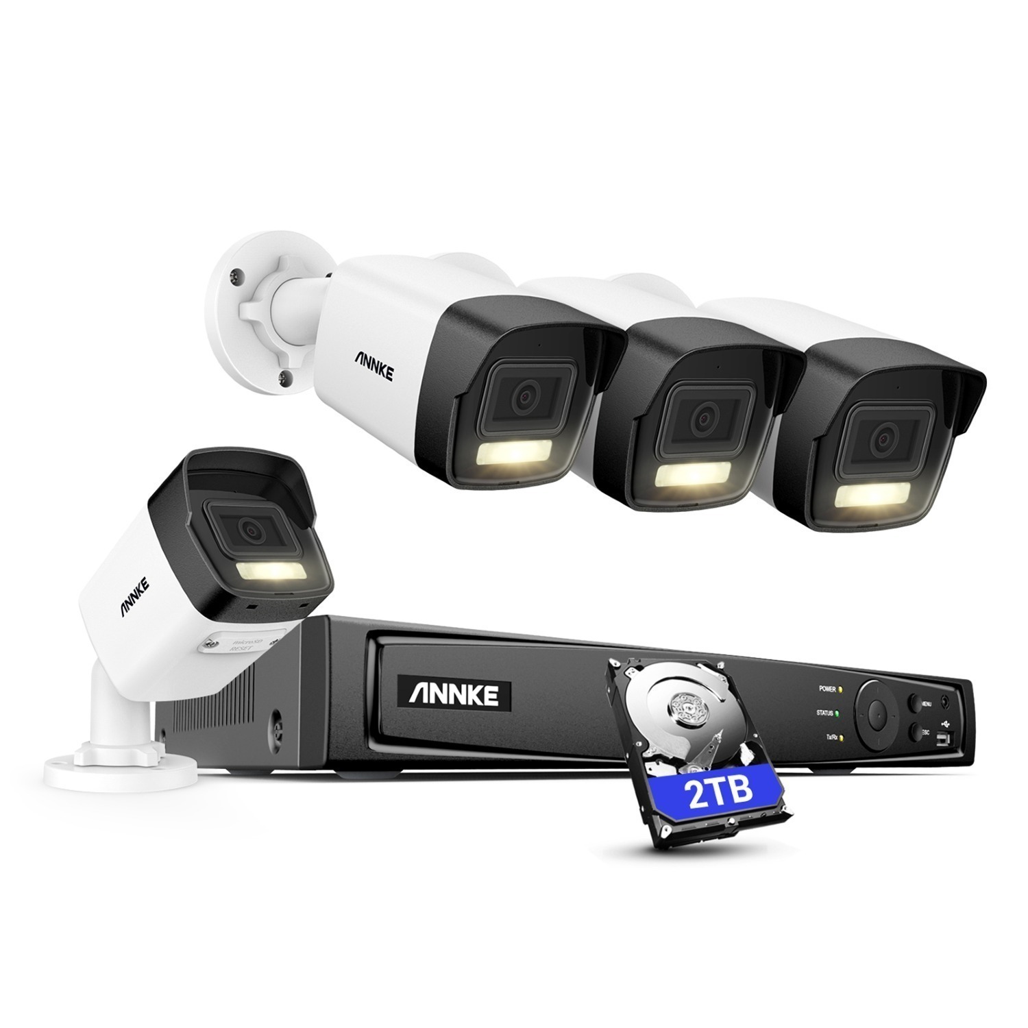 ANNKE Amazon has 12MP PoE Security Camera System w/4 X 12 Megapixel PoE Surveillance IP Camera 2TB HDD $400 FS