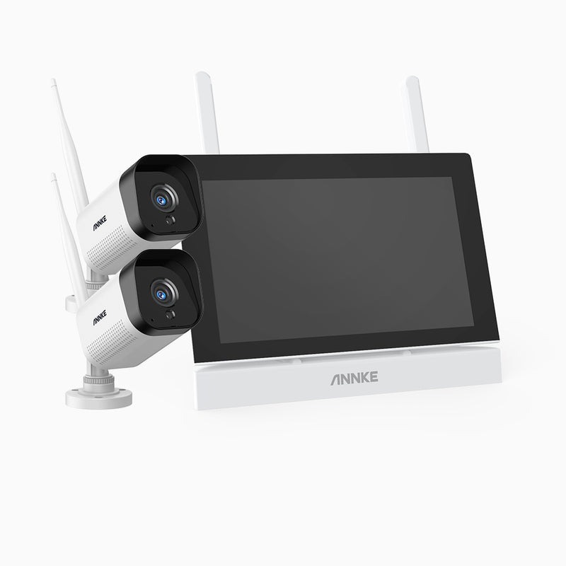 ANNKE WTL300 3MP 2 Cam 4 Channel Wireless NVR CCTV System w/ 7 Monitor $130 Free Shipping