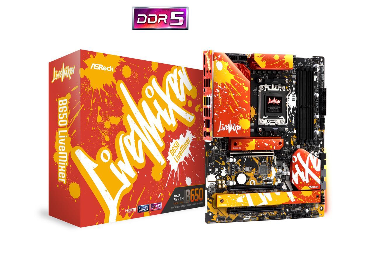 ASRock B650 LiveMixer AM5 ATX Motherboard $150 Free Shipping