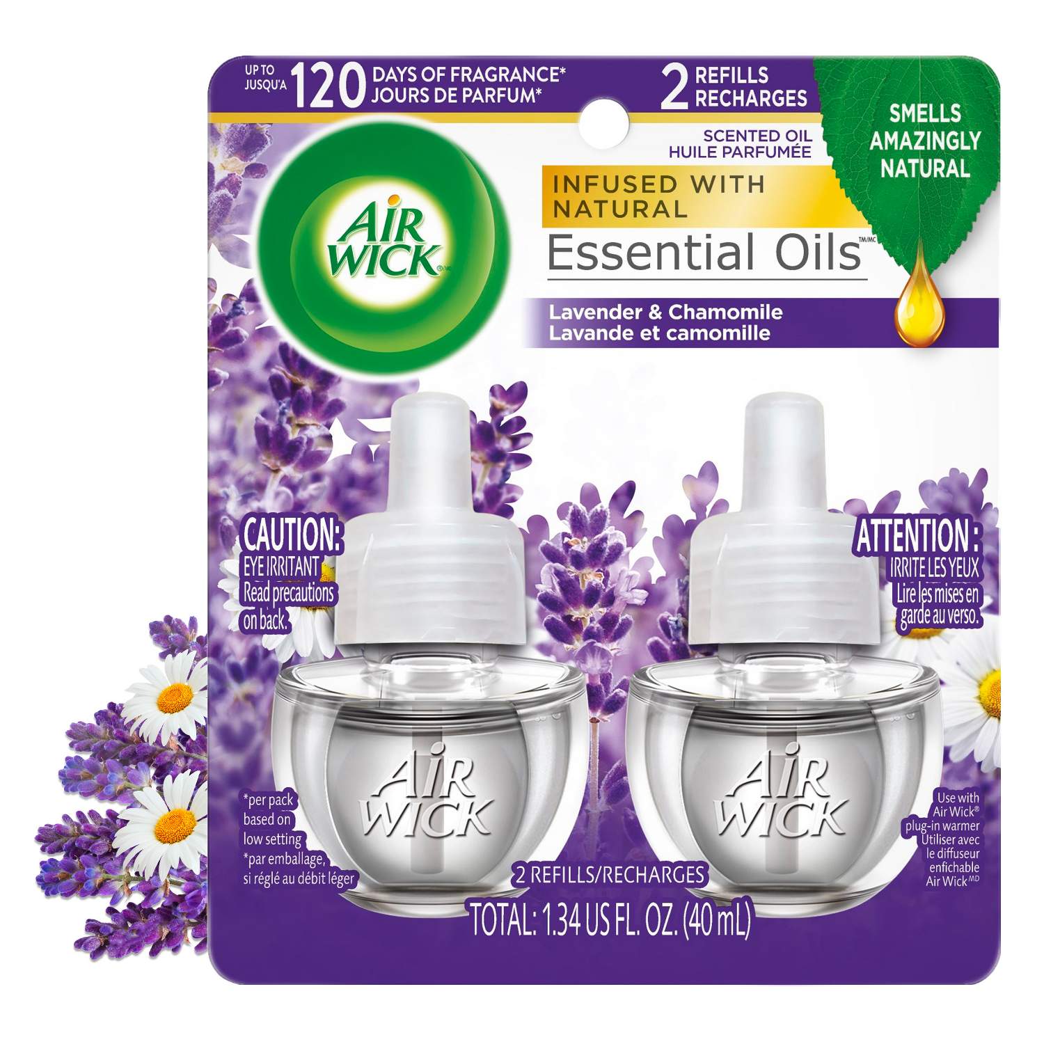 Air Wick Scented Oil Refills - Lavender Chamomile - 1.34 Fl Oz/2pk Target $2