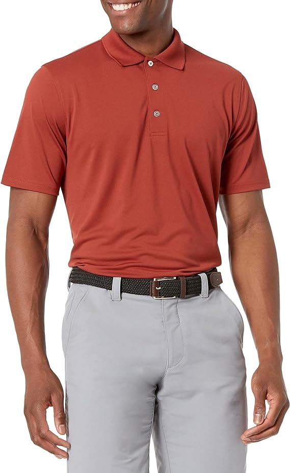 Amazon Essentials Men s Regular-Fit Quick-Dry Golf Polo Shirt $5.90