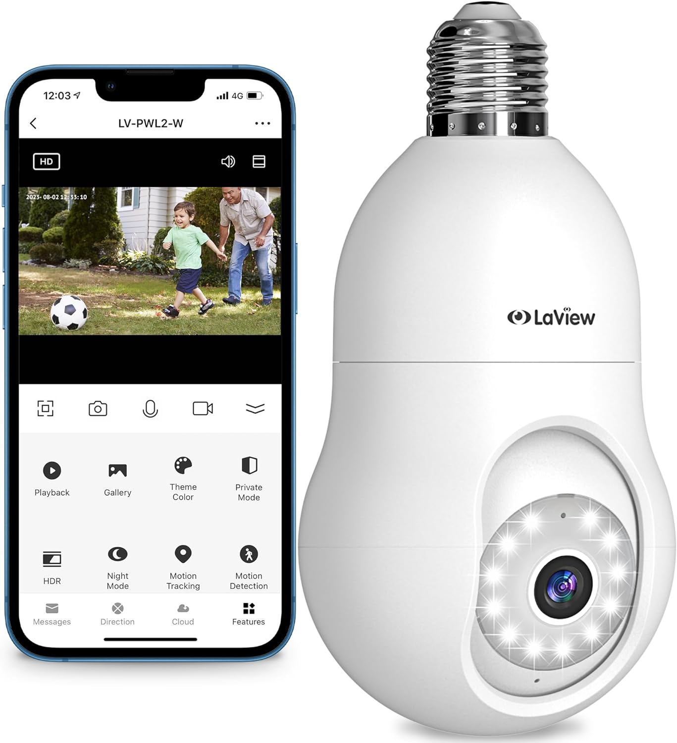 Amazon Prime Members LaView 2-Pack 3MP Wireless 2K Security Camera w/ Night Vision $50 Free Shipping