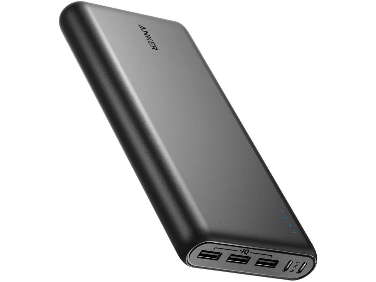 Anker PowerCore 26800 Portable Charger, 26800mAh External Battery w/ Dual Input Port , Double-Speed Recharging RFB Group