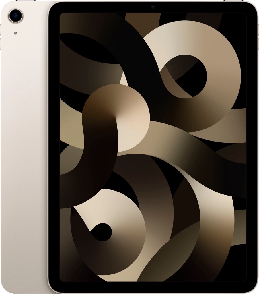 Apple 10.9-Inch iPad Air Latest Model 5th Generation with Wi-Fi 64GB Starlight MM9F3LL/A - $399.99