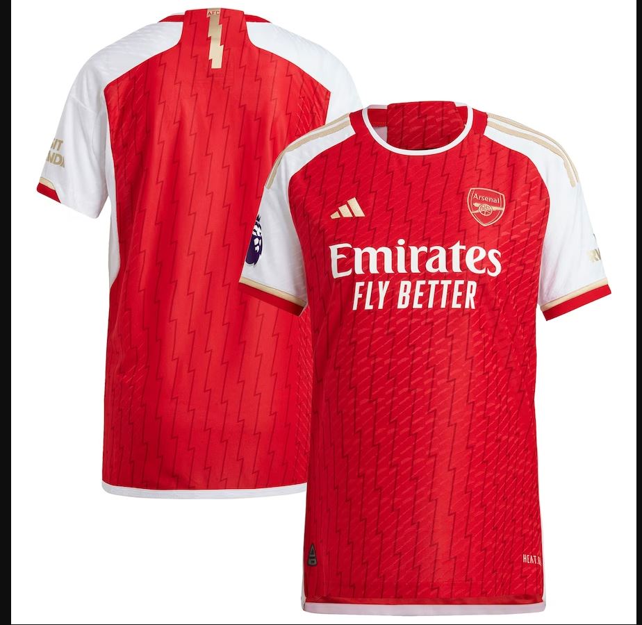 Arsenal Adidas 2023/24 Home Authentic Patch Jersey - $71 Free Shipping $70.99