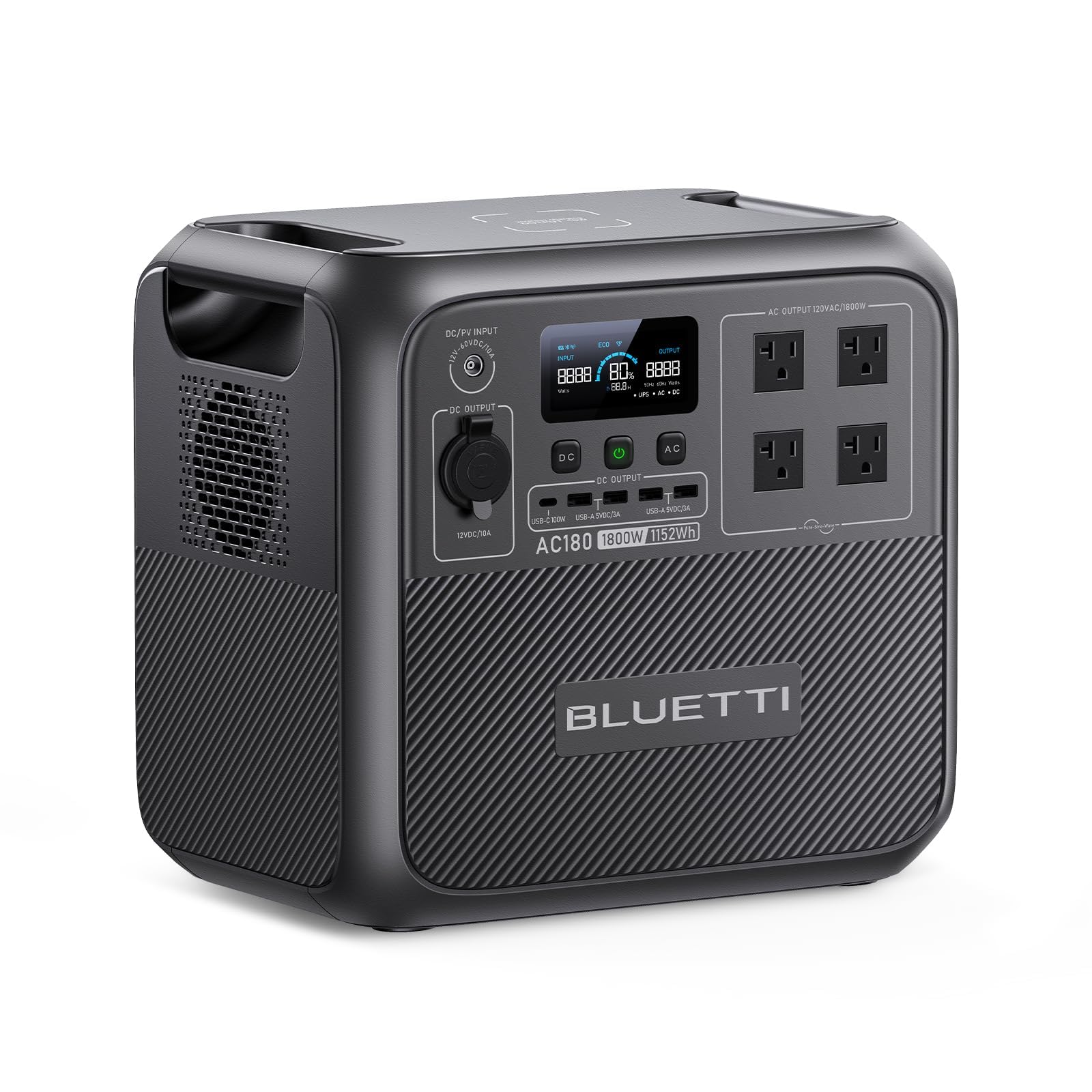 BLUETTI Portable Power Station AC2A with PV120 Solar Panel for $349