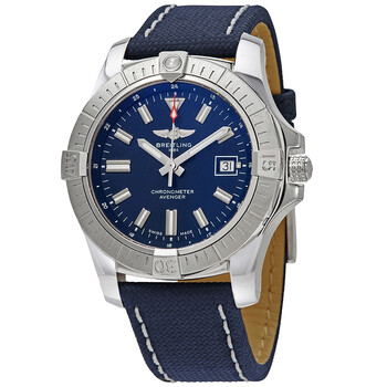 BREITLING Avenger 43 Automatic Blue Dial Watch $2395 Free Shipping