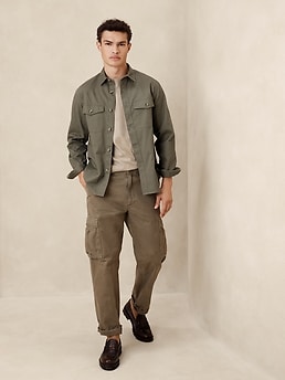 Banana Republic Mens Luxe Touch T-Shirt $12.80, Pique Polo $18, Mockneck Jacket $44 More Free Shipping on $50