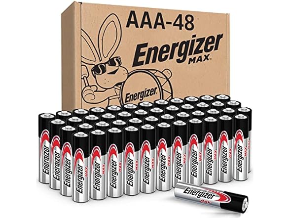 Batteries 48-Count Energizer Max AAA Batteries $23, 64-Count Duracell Coppertop Alkaline Batteries 32AA 32AAA $47 More Free Shipping w/ Prime