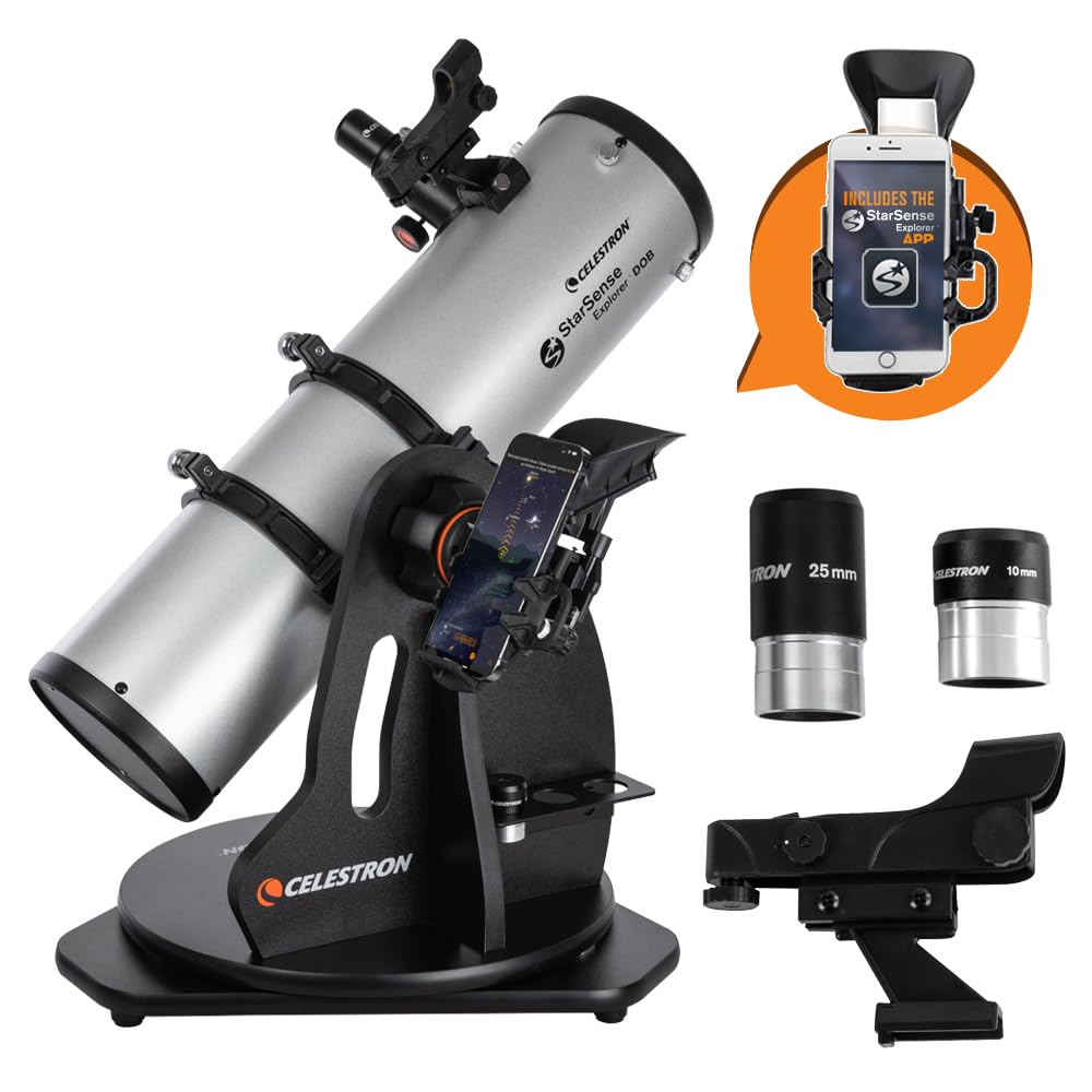 Celestron StarSense Explorer 5.12 130mm Tabletop Dobsonian Smartphone App-Enabled Telescope StarSense App to Help You Find Nebulae, Planets More iPhone/Android $353