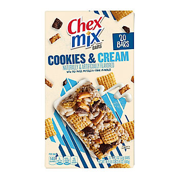 Chex Mix Cookies Cream Bars, 20 ct. BJs Wholesale Club $4.49