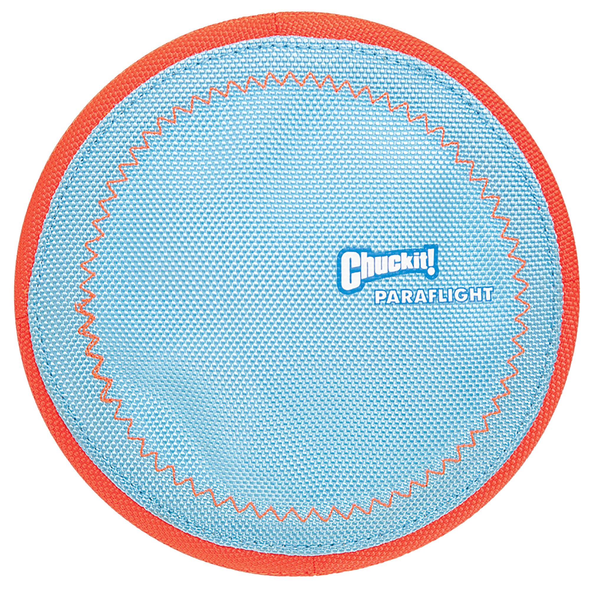 Chuckit Paraflight Flying Disc Dog Toy, Small 6.75 , Orange and Blue $4.44