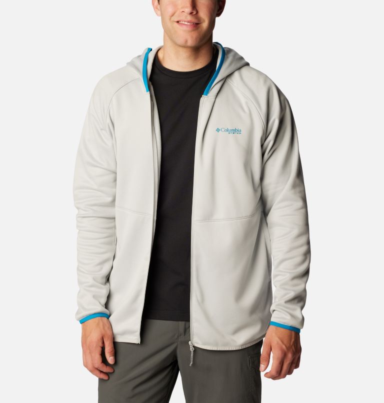 Columbia Mens PFG Terminal Fleece Hoodie XS-XXL, Cool Grey or Black $26 Free Shipping