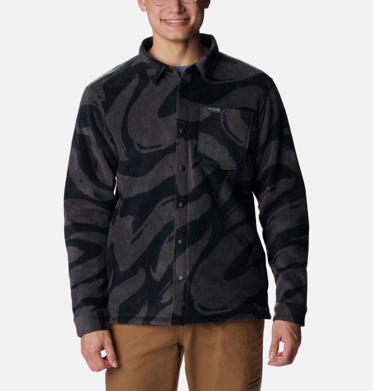 Columbia Mens Steens Mountain Printed Jacket 2 Colors, Large $25 Free Shipping w/ Prime or on $35 , Mountain Red Check P