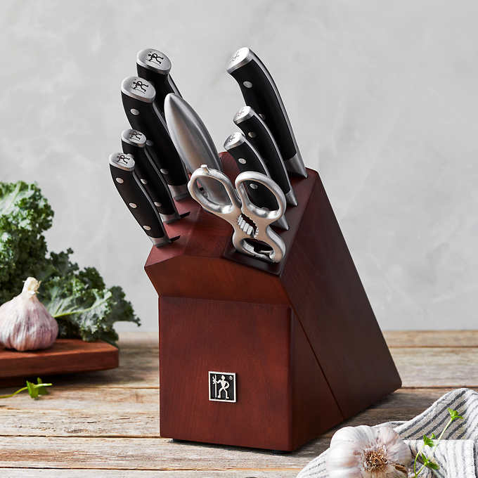 Costco Members 10-Piece Henckels Compass Knife Block Set $80 Free Shipping