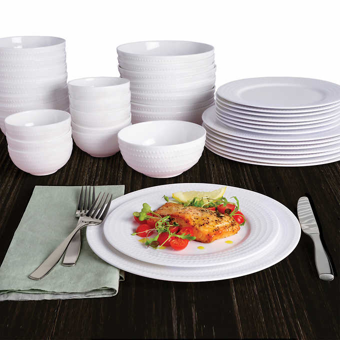 Costco Members 40-Piece Mikasa Nellie Dinnerware Set $60 Free Shipping