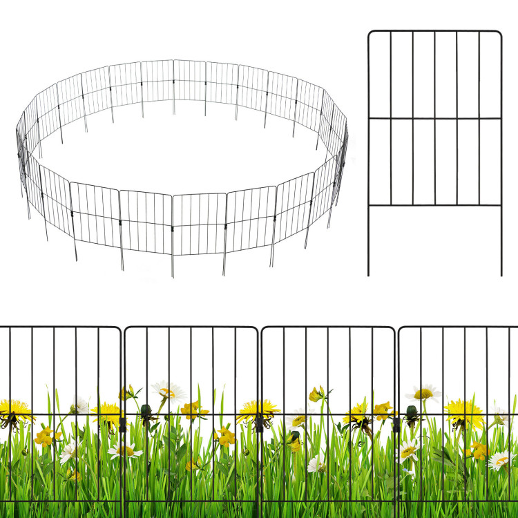 Costway 24 x13 25 Pack Decorative Garden Fence Set $42 Free Shipping