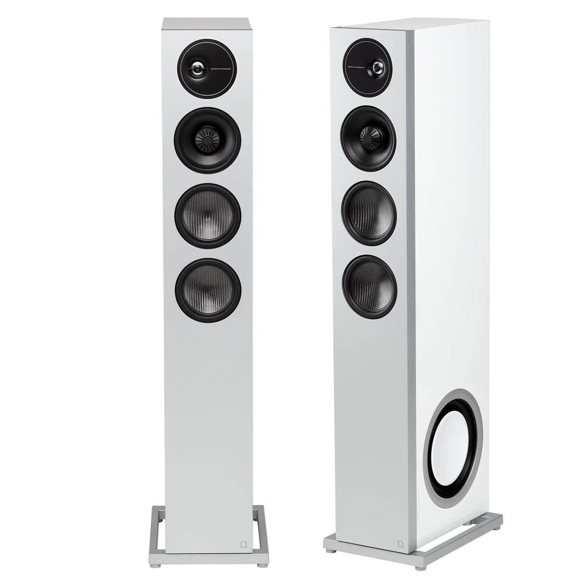 Definitive Technology Demand D15 Floorstanding Speakers Pair, Gloss White $499 Free Shipping