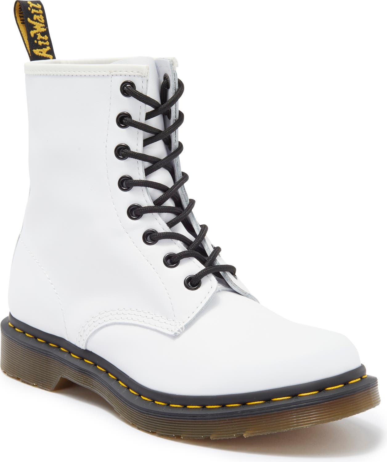 Dr. Martens Shoes 1460 Boots White, Mens 7-9/Womens 8-10 $50, Womens Jetta Water Repellent Platform Bootie White, 7-10 $