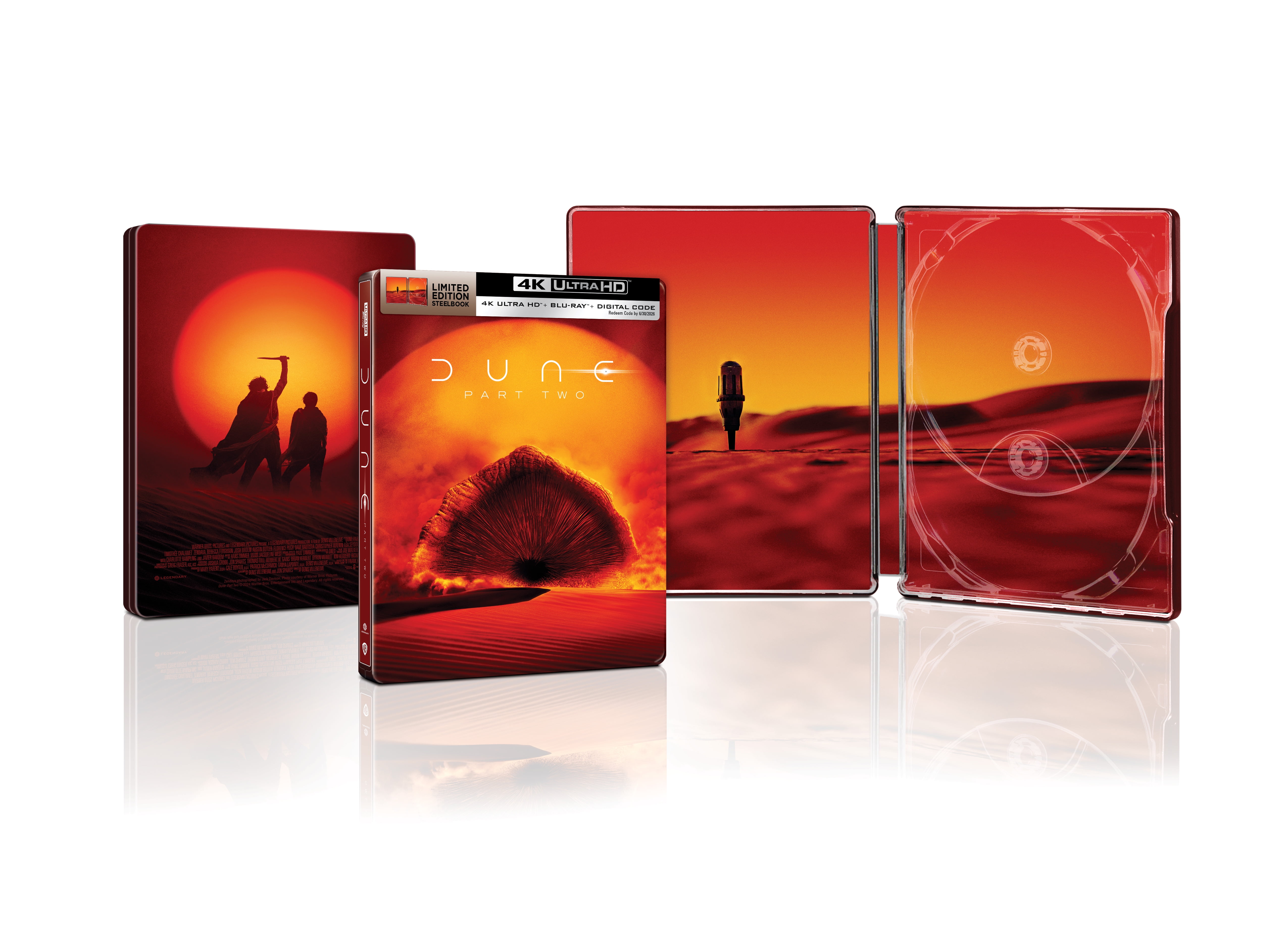 Dune Part Two Steelbook 4K Ultra HD Blu-ray Digital Copy $34.99