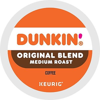 Dunkin Original Blend Coffee Keurig K-Cup Pods, Medium Roast, 88/Carton $34.99