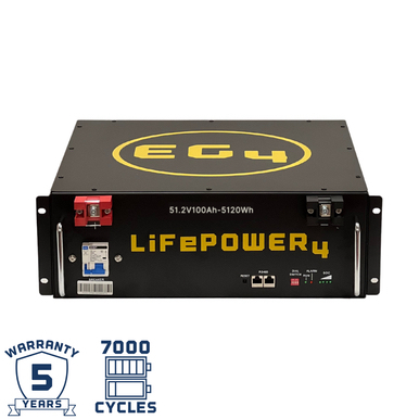 EG4 LifePower4 Lithium Battery 48V 100AH Server Rack Battery - $1149